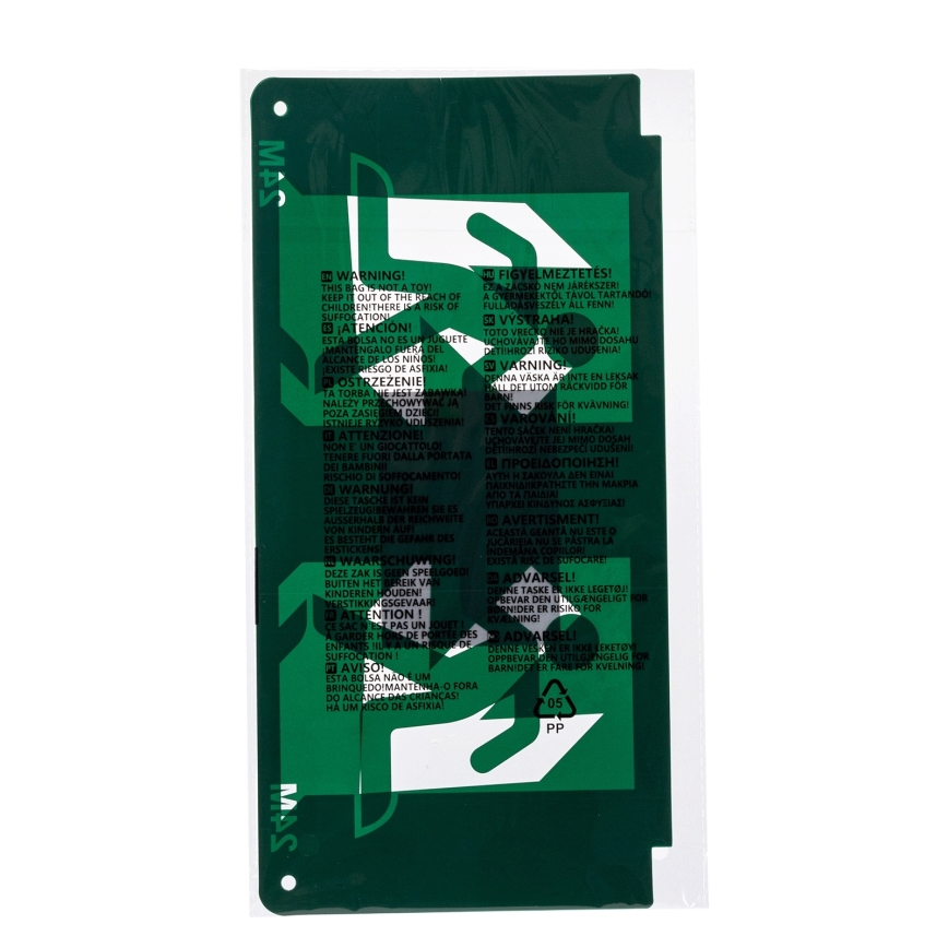 Pictogram for emergency lighting 16,2x32,7 cm