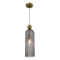 PIEGA cable pendant light 1xE14/40W/230V brass/smoked black