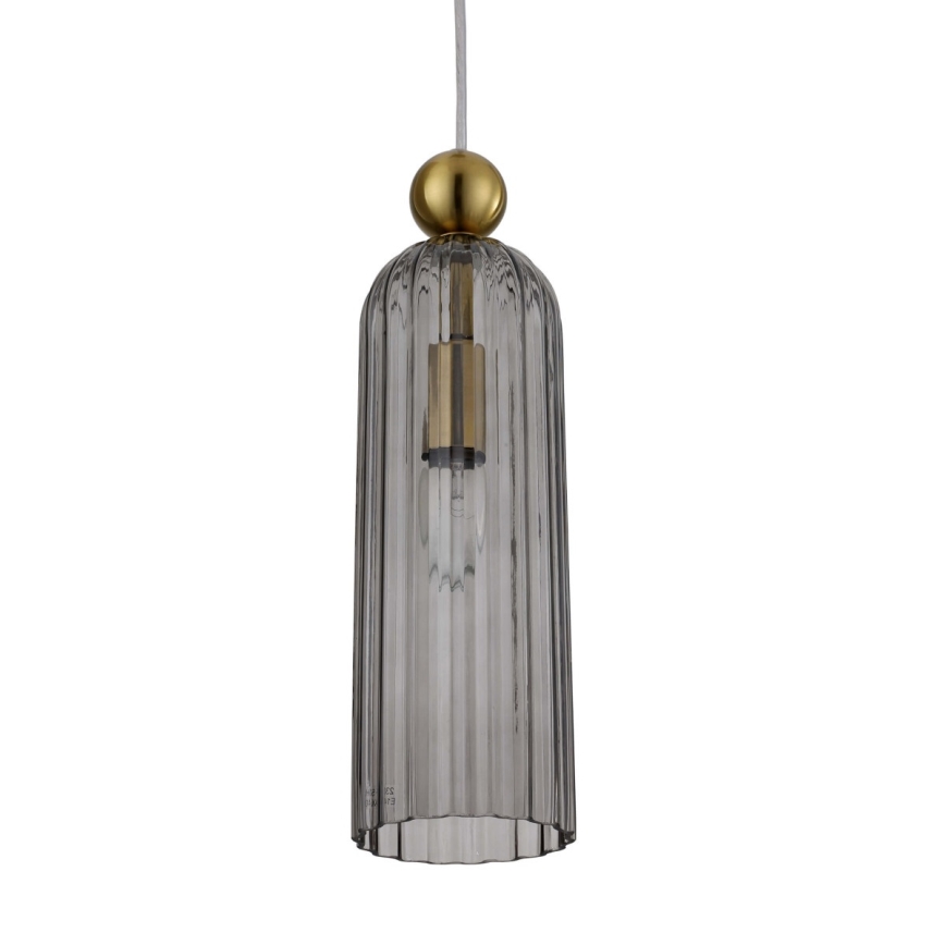 PIEGA cable pendant light 1xE14/40W/230V brass/smoked black