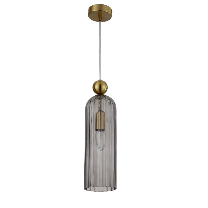 PIEGA cable pendant light 1xE14/40W/230V brass/smoked black