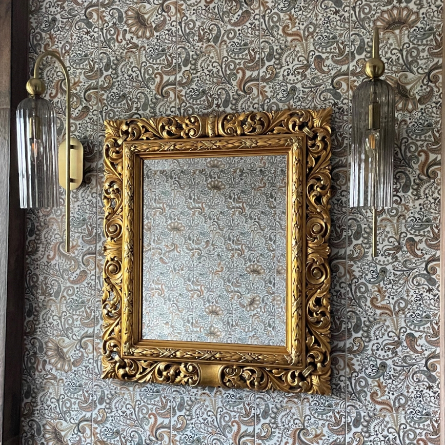 PIEGA Wall Lamp 1xE14/40W/230V Brass/Smoky Black