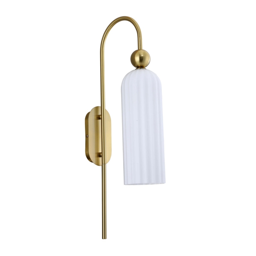 PIEGA Wall Lamp 1xE14/40W/230V brass/white
