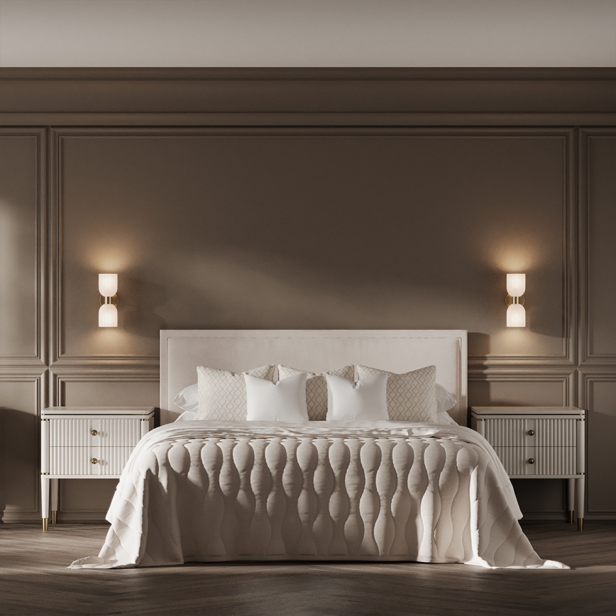 PIEGA Wall Lamp 2xE14/10W/230V Brass/White