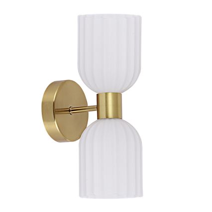 PIEGA Wall Lamp 2xE14/10W/230V Brass/White
