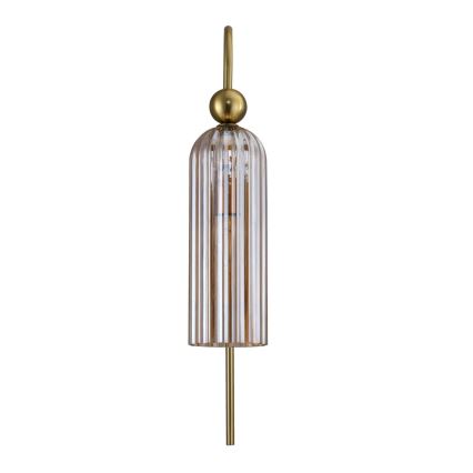 PIEGA Wall Light 1xE14/40W/230V Brass/Smoky Beige