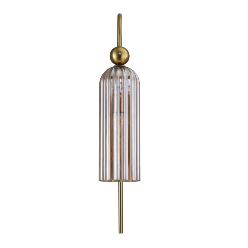 PIEGA Wall Light 1xE14/40W/230V Brass/Smoky Beige