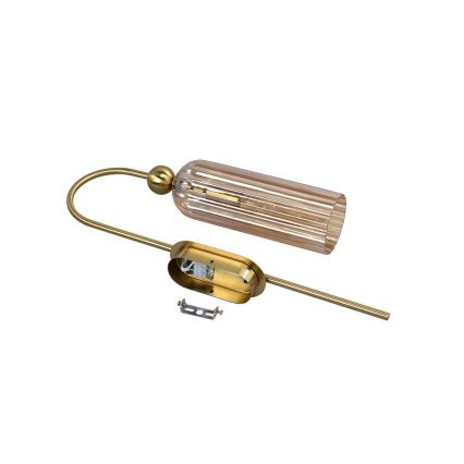 PIEGA Wall Light 1xE14/40W/230V Brass/Smoky Beige