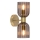 PIEGA Wall Light 2xE14/10W/230V Brass/Smoky Black