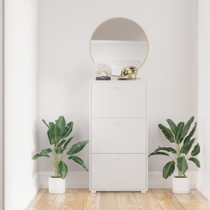 PIGO White Shoe Cabinet
