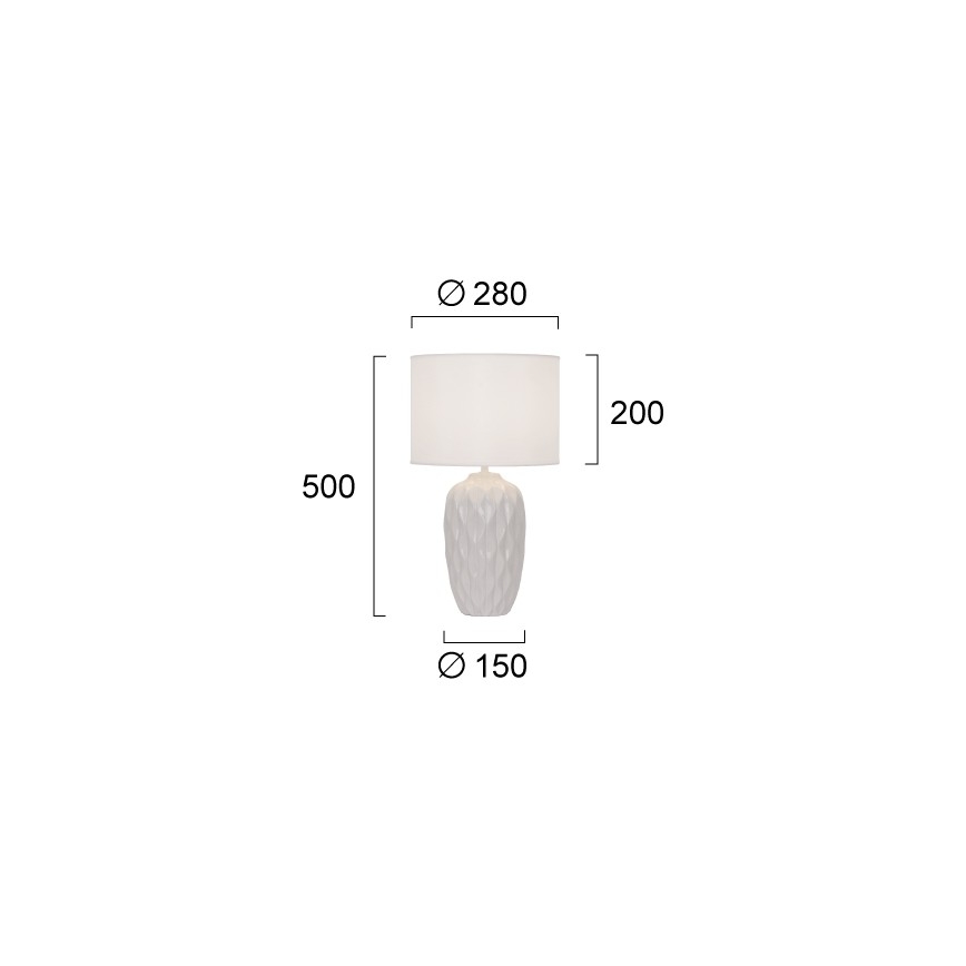 PINEAPLE Table Lamp 1xE27/40W/230V, White