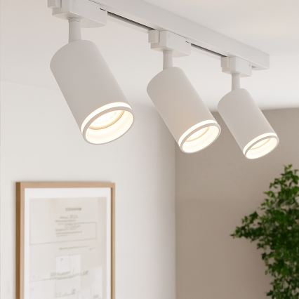 PIPE 1-Phase Track Spotlight, 1x GU10/10W/230V, White