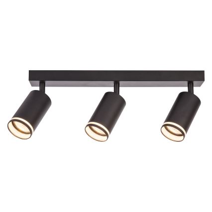 PIPE 3-Light Spotlight 3x GU10 / 10W / 230V, Black