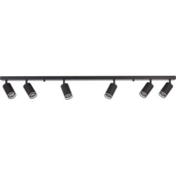 PIPE 6x GU10 Spotlight, 10W/230V, Black