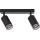 PIPE spotlight 2x GU10/10W/230V Black