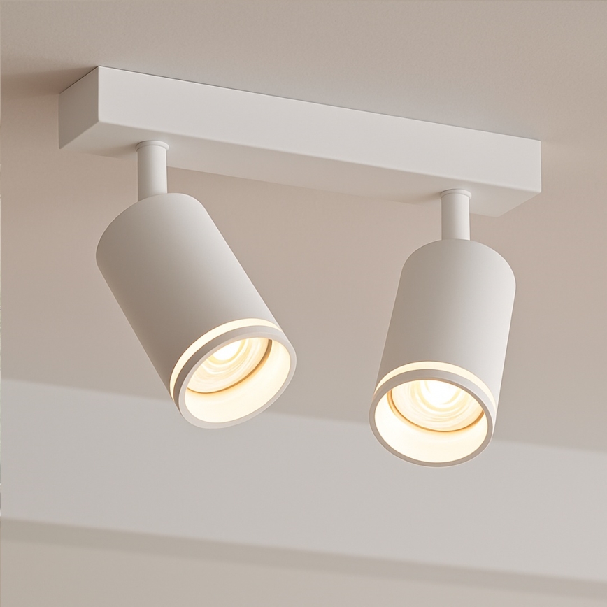 PIPE spotlight 2xGU10/10W/230V white