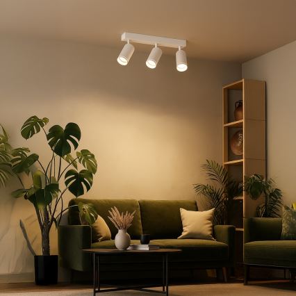 PIPE spotlight 3xGU10/10W/230V white