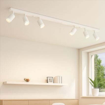 PIPE spotlight 6xGU10/10W/230V white