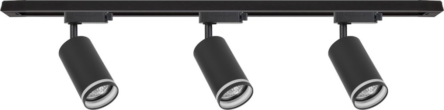 PIPE Track Spotlight 3xGU10/10W/230V, Black