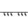 PIPE track spotlight, 6×GU10/10W/230V, Black