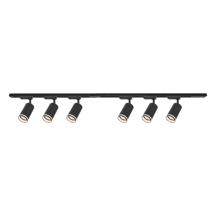 PIPE track spotlight, 6×GU10/10W/230V, Black