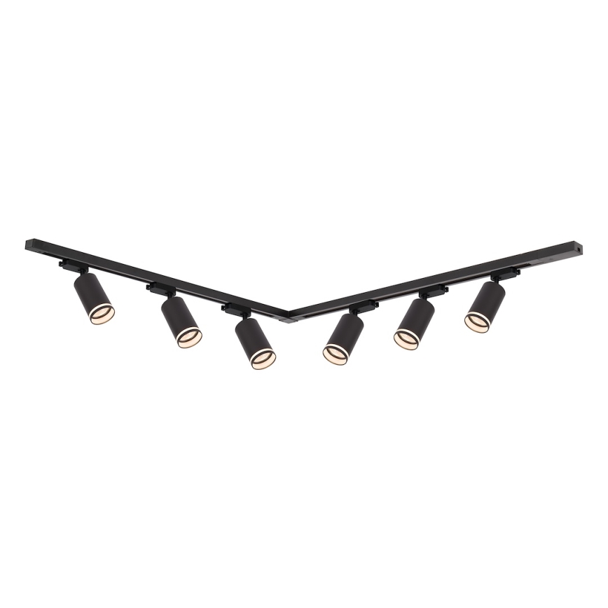 PIPE track spotlight, 6×GU10/10W/230V, Black