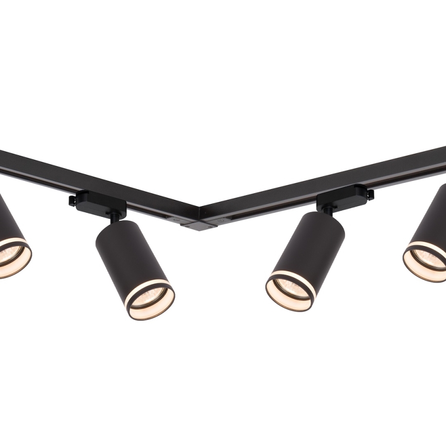 PIPE track spotlight, 6×GU10/10W/230V, Black