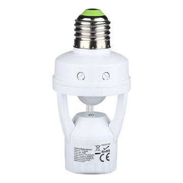 PIR sensor for E27 bulb white