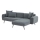 PISA L-Shaped Corner Sofa, Right-Hand, Grey
