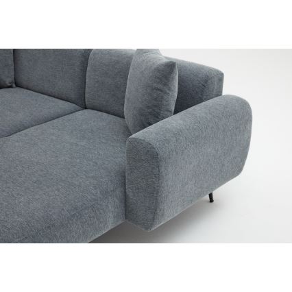 PISA L-Shaped Corner Sofa, Right-Hand, Grey