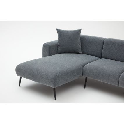 PISA L-Shaped Corner Sofa, Right-Hand, Grey
