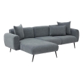 PISA Left-Facing L-Shaped Corner Sofa, Grey