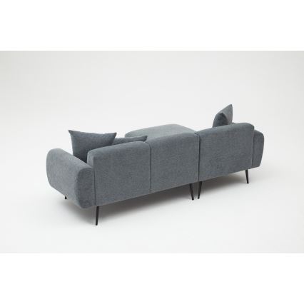 PISA Left-Facing L-Shaped Corner Sofa, Grey