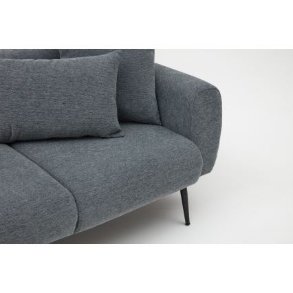 PISA Left-Facing L-Shaped Corner Sofa, Grey