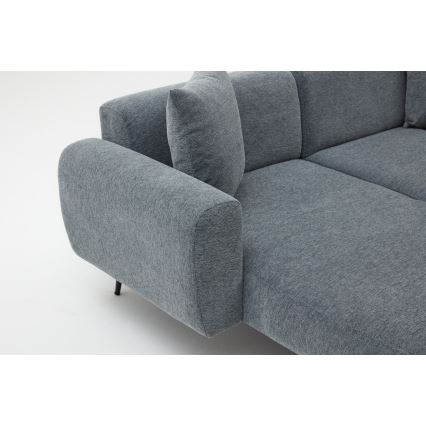PISA Left-Facing L-Shaped Corner Sofa, Grey