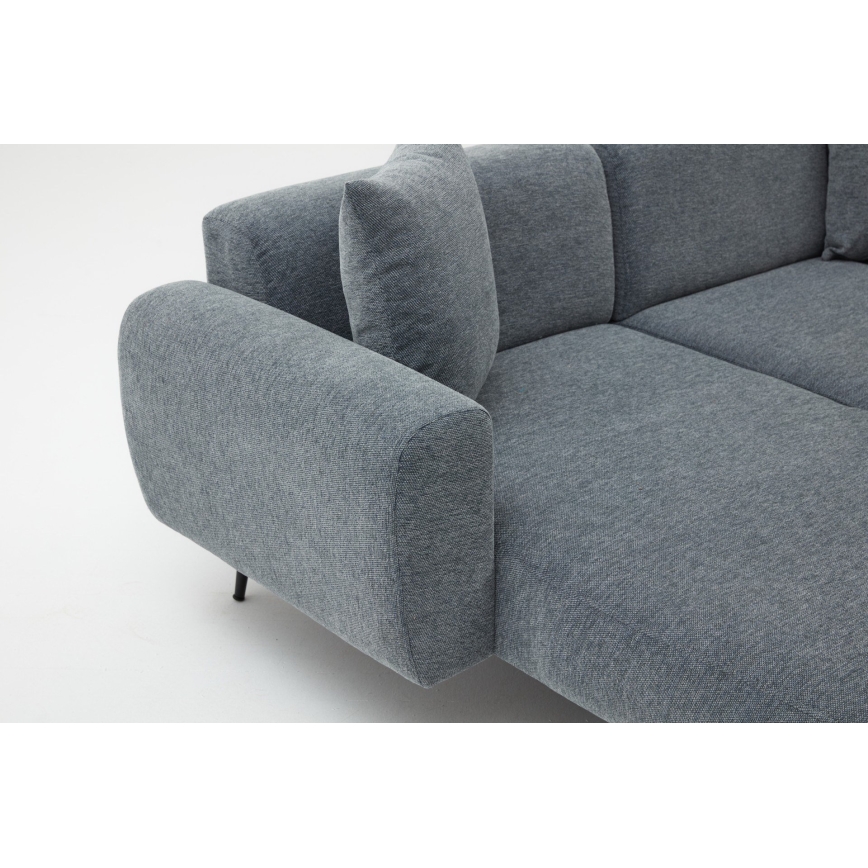 PISA Left-Facing L-Shaped Corner Sofa, Grey