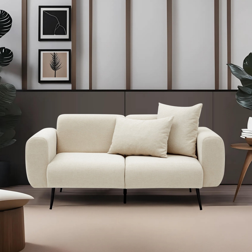 PISA Two-Seater Sofa, Cream