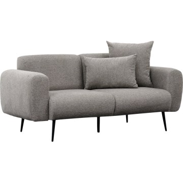 PISA Two-Seater Sofa in Light Gray