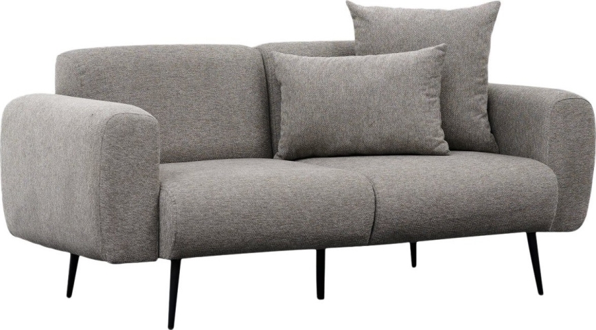 PISA Two-Seater Sofa in Light Gray