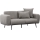 PISA Two-Seater Sofa in Light Gray