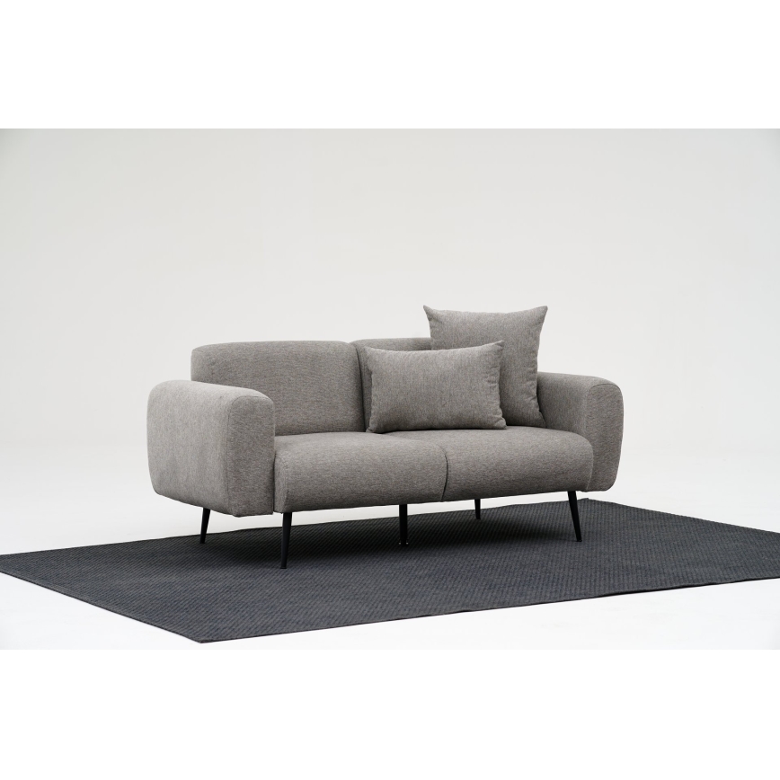 PISA Two-Seater Sofa in Light Gray
