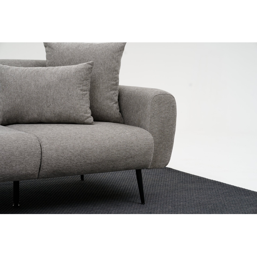 PISA Two-Seater Sofa in Light Gray