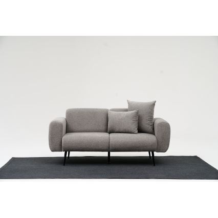 PISA Two-Seater Sofa in Light Gray
