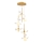 PISTOIA cable-suspended pendant 6xG9/5W/230V, gold
