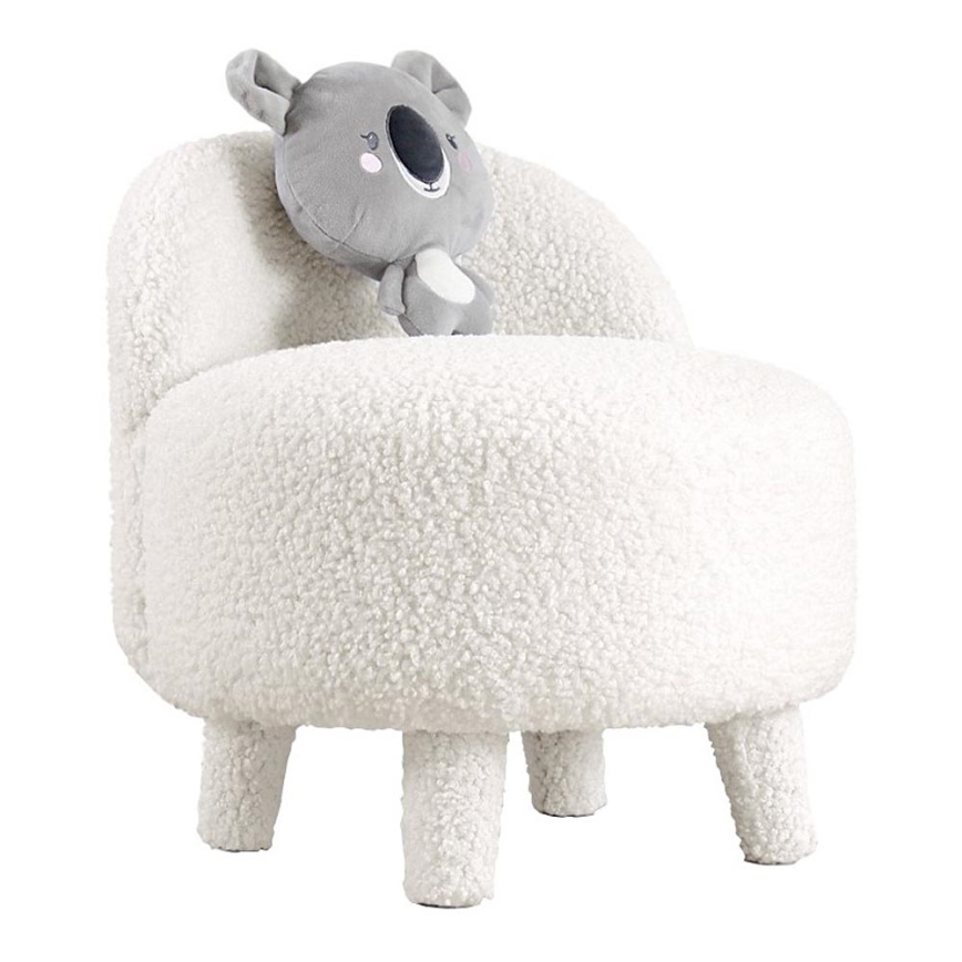 PIXI Kids' Armchair, Ø 46 cm, White