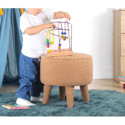 PIXI Stool, Ø 38 cm, Brown