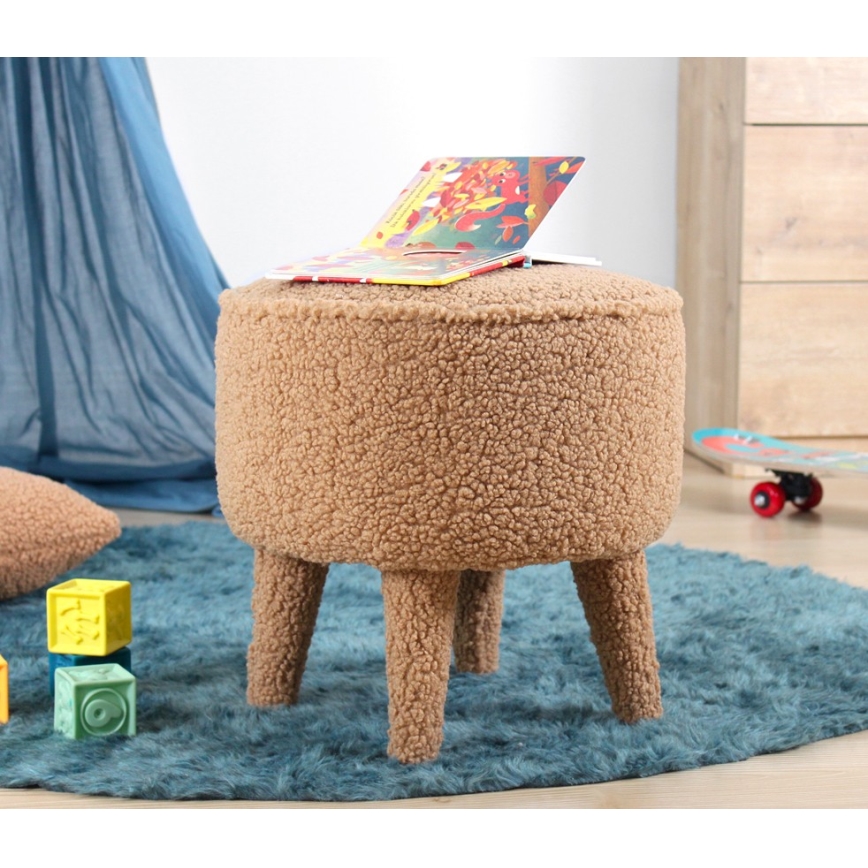 PIXI Stool, Ø 38 cm, Brown