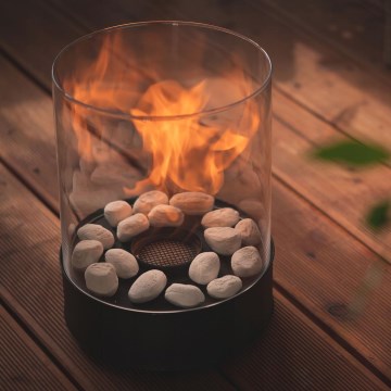 Planika - Bioethanol Fireplace 32.1 x 25.1 cm, 2.5 kW, Black