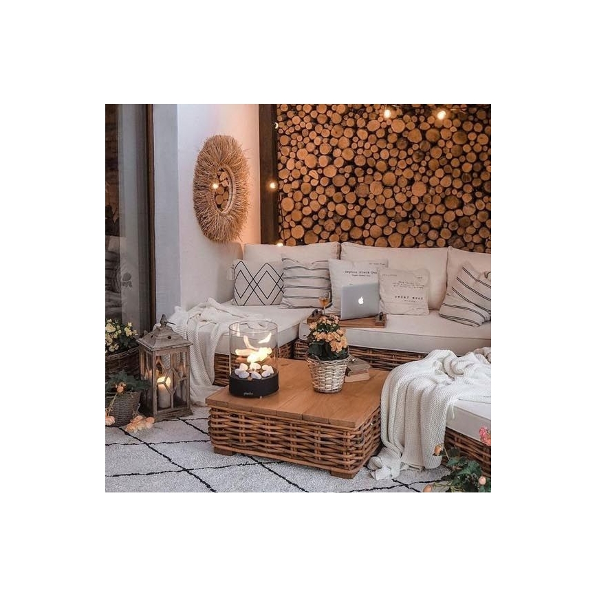Planika - Bioethanol Fireplace 32.1 x 25.1 cm, 2.5 kW, Black