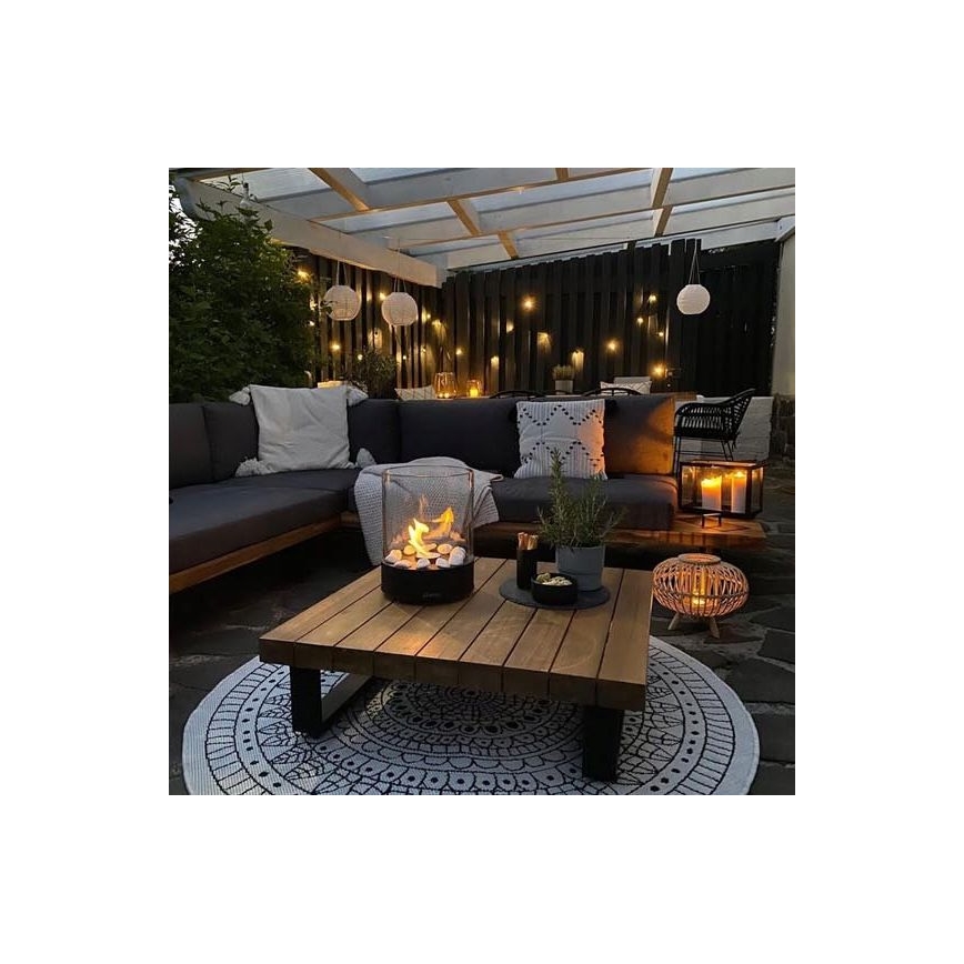 Planika - Bioethanol Fireplace 32.1 x 25.1 cm, 2.5 kW, Black