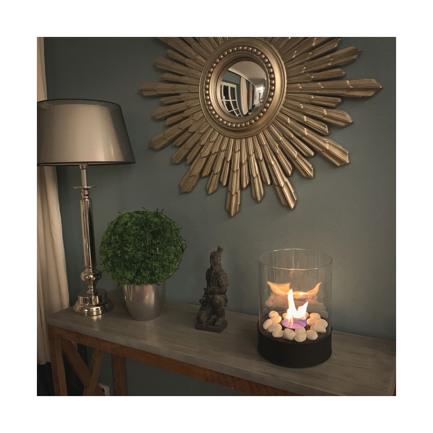 Planika - Bioethanol Fireplace 32.1 x 25.1 cm, 2.5 kW, Black